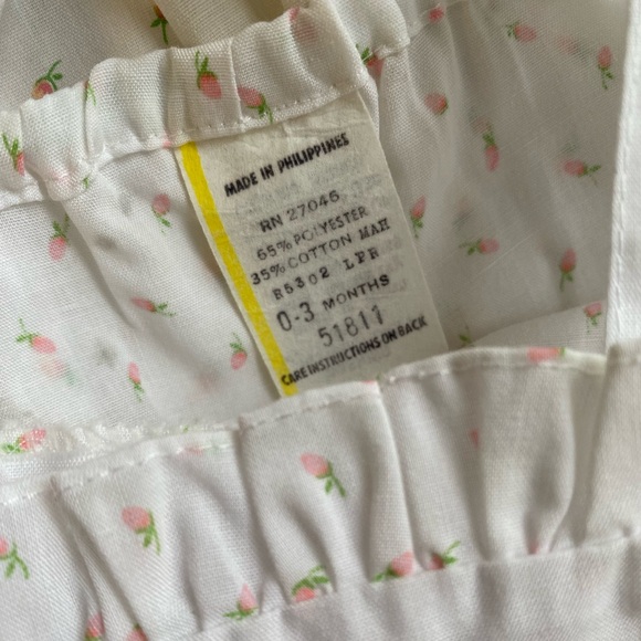 White Ruffled Baby Romper - Picture 3 of 3